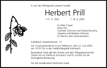Anzeige von Herbert Prill von MGO