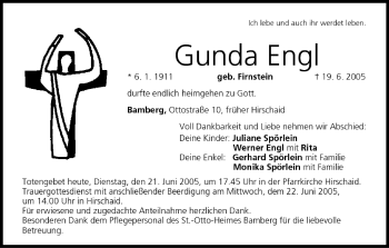 Anzeige von Gunda Engl von MGO