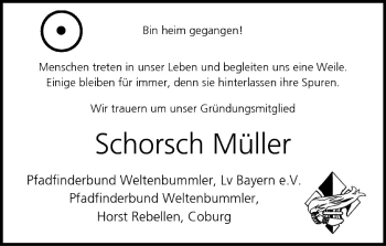 Anzeige von Schorsch Müller von MGO