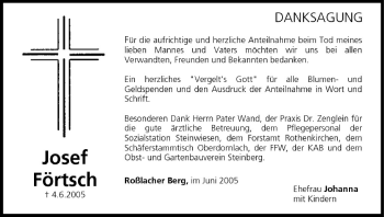 Anzeige von Josef Förtsch von MGO