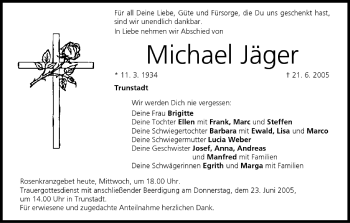 Anzeige von Michael Jäger von MGO