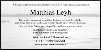 Anzeige von Matthias Leyh von MGO