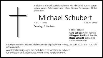 Anzeige von Michael Schubert von MGO