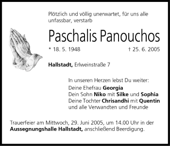 Anzeige von Paschalis Panouchos von MGO