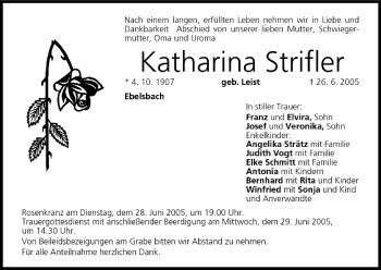 Anzeige von Katharina Strifler von MGO