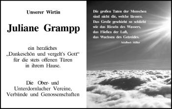 Anzeige von Juliane Grampp von MGO