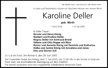 Anzeige von Karoline Deller von MGO
