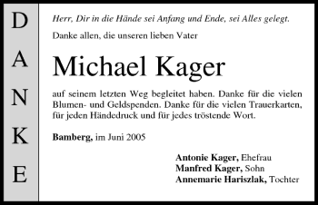 Anzeige von Michael Kager von MGO