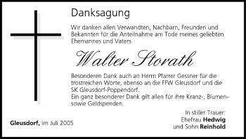 Anzeige von Walter Storath von MGO