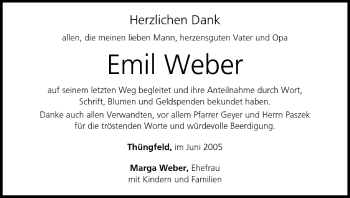 Anzeige von Emil Weber von MGO