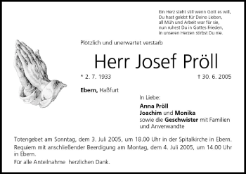 Anzeige von Josef Pröll von MGO