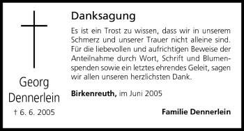 Anzeige von Georg Dennerlein von MGO