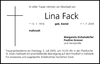 Anzeige von Lina Fack von MGO