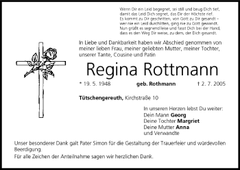 Anzeige von Regina Rottmann von MGO
