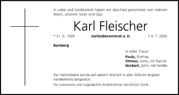 Anzeige von Karl Fleischer von MGO