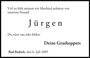 Anzeige von Jürgen  von MGO