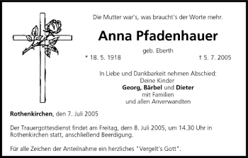 Anzeige von Anna Pfadenhauer von MGO