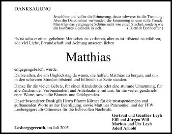 Anzeige von Matthias  von MGO