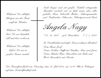 Anzeige von Angela Nagy von MGO