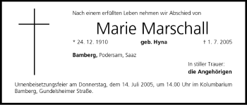 Anzeige von Marie Marschall von MGO
