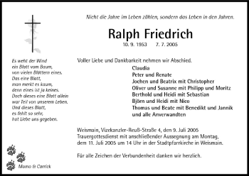 Anzeige von Ralph Friedrich von MGO