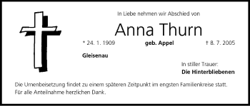 Anzeige von Anna Thurn von MGO