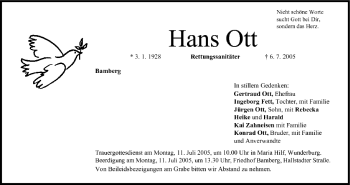 Anzeige von Hans Ott von MGO