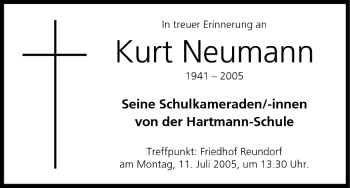 Anzeige von Kurt Neumann von MGO