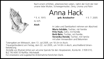 Anzeige von Anna Hack von MGO