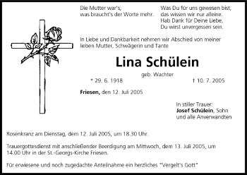 Anzeige von Lina Schülein von MGO