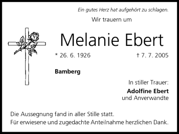 Anzeige von Melanie Ebert von MGO