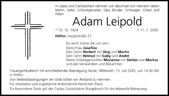 Anzeige von Adam Leipold von MGO
