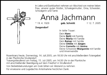 Anzeige von Anna Jachmann von MGO