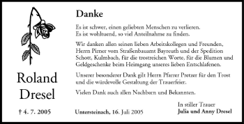 Anzeige von Roland Dresel von MGO