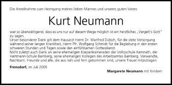 Anzeige von Kurt Neumann von MGO