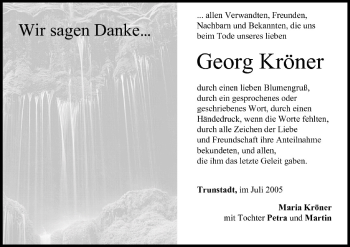 Anzeige von Georg Kröner von MGO