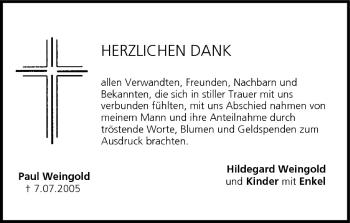 Anzeige von Paul Weingold von MGO