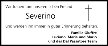 Anzeige von Severino  von MGO