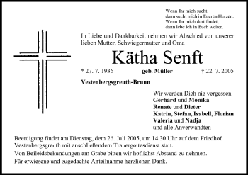 Anzeige von Kätha Senft von MGO