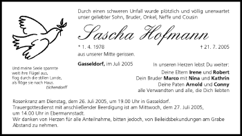 Anzeige von Sascha Hofmann von MGO