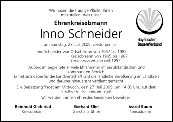 Anzeige von Inno Schneider von MGO