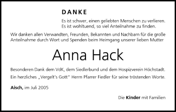 Anzeige von Anna Hack von MGO