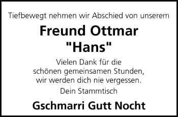 Anzeige von Ottmar  von MGO