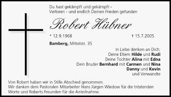 Anzeige von Robert Hübner von MGO