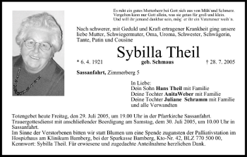 Anzeige von Sybilla Theil von MGO
