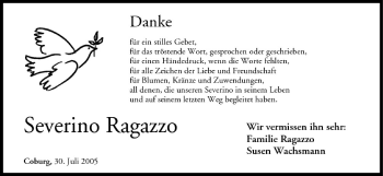 Anzeige von Severino Ragazzo von MGO