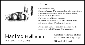 Anzeige von Manfred Hellmuth von MGO