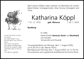 Anzeige von Katharina Köppl von MGO