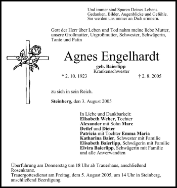 Anzeige von Agnes Engelhardt von MGO