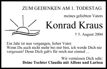 Anzeige von Konrad Kraus von MGO